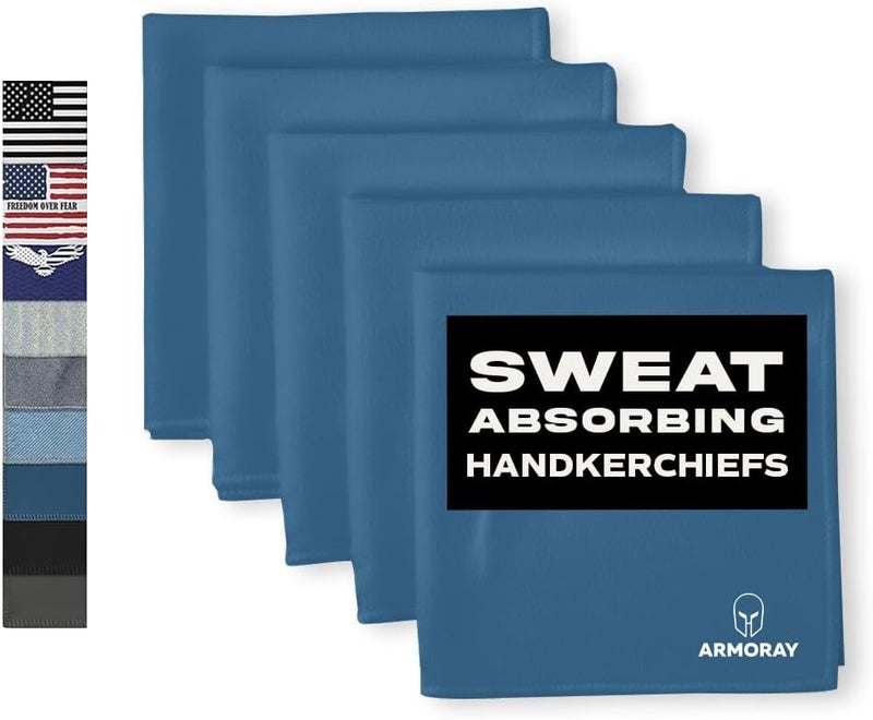 ARMORAY Sweat Absorbing Towel Handkerchief – Quick-Dry Microfiber Gym Towels for Face, Hands & Body – Workout Towel for Men, Sport Rag, Perfect for Tennis, Pickleball & Sauna Use by Women - Image 1